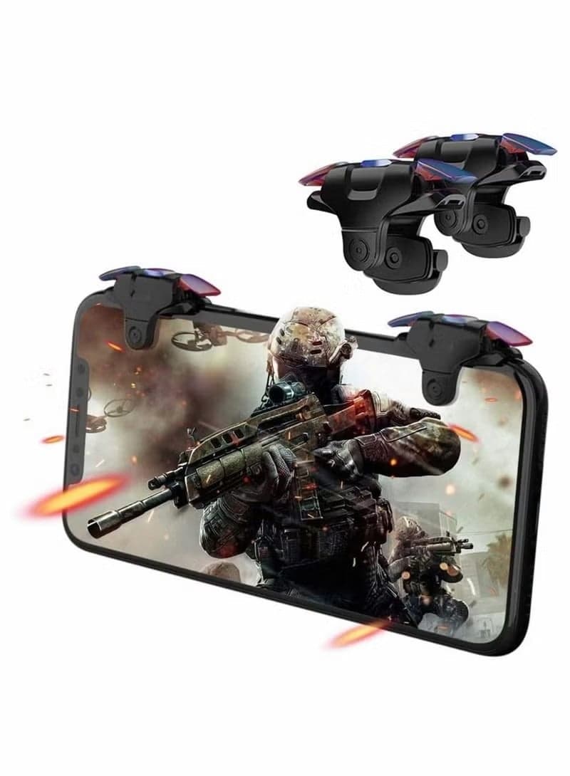 Bluetooth Phone Controller PUBG Mobile Game Controller Trigger, Upgraded Controllers Colorful Trigger Sensitive Shoot and Aim on for Knives Out/ Rules of Survival/ Pubg Trigger