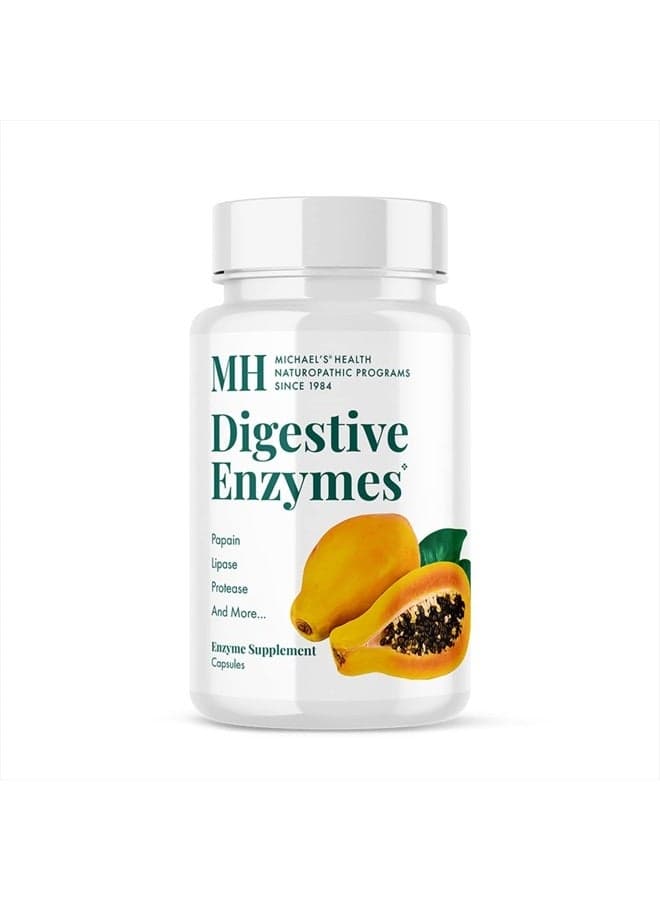 Health Naturopathic Programs Digestive Enzymes - 180 Capsules - Assists in Digesting Protein, Fats, Starch, Dairy & Carbohydrates - 60 Servings