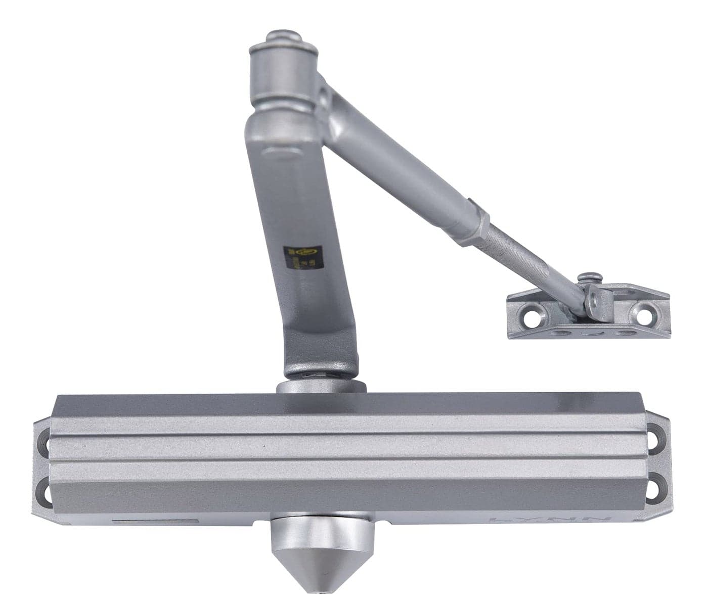 LYNN HARDWARE MediumHeavy Duty Commercial Door Closer DC7016 Surface Mounted Grade 1 ADA UL 3 Hour Fire Rated Adjustable Size 16 for entrances Aluminum storefronts US26D Aluminum