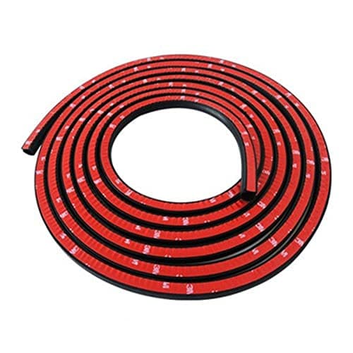 Automaze D-Shape Weatherstrip Door Seal Beading Automotive Window Door Soundproofing, Insulation Trim, 4 Meters