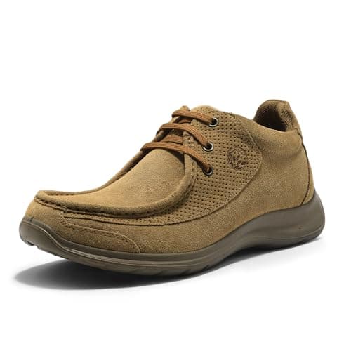 Woodland Men Camel Slip-On Shoes, 10 UK