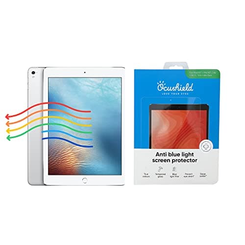 Ocushield Anti Blue Light Tempered Glass Screen Protector for iPad Air, iPad Pro 9.7' - Blue Light Filter