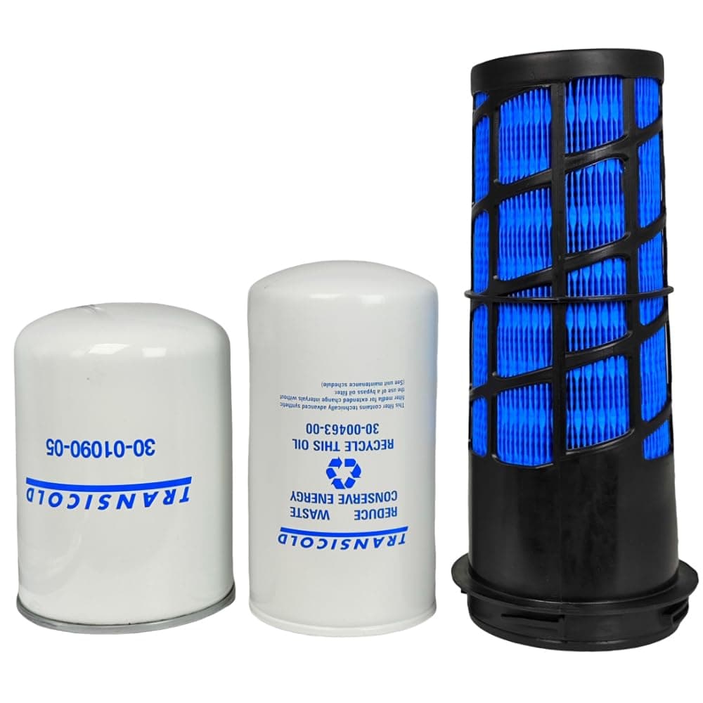 XYZIL Oil Change Air Fuel Oil Filter Kit 300047120 300109005 300046300 Compatible with Carrier Reefer 7300 7500 Air Filter Fuel Filter Oil Filter Set