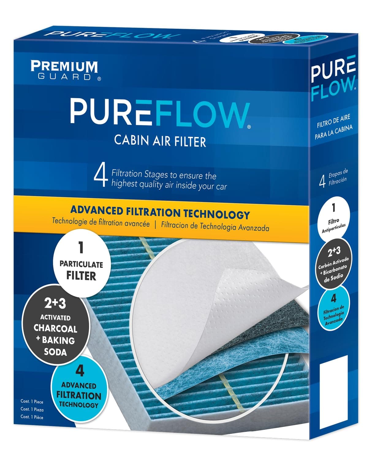 PureFlow Cabin Air Filter PC99454X | Fits 2018-2025 Jeep Wrangler, 2020-2025 Gladiator