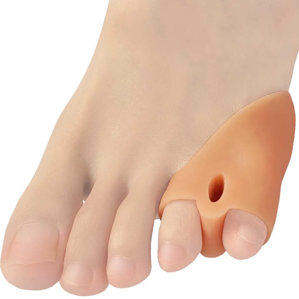 Chiroplax Tailors Bunion Corrector Pads Bunionette Pain Relief Pinky Little Toe Straightener Separator Cushion Splint Protector Shield Spacer Cover Guard 4 Pads Shims Small