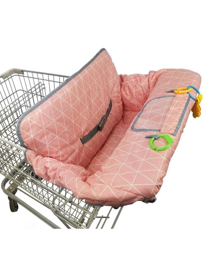 ICOPUCA Shopping Cart Covers for Baby Girl, Cotton High Chair Cover, Toddler Grocery cart Cushion, Infant Cart Cover for Babies Girl, Machine Washable
