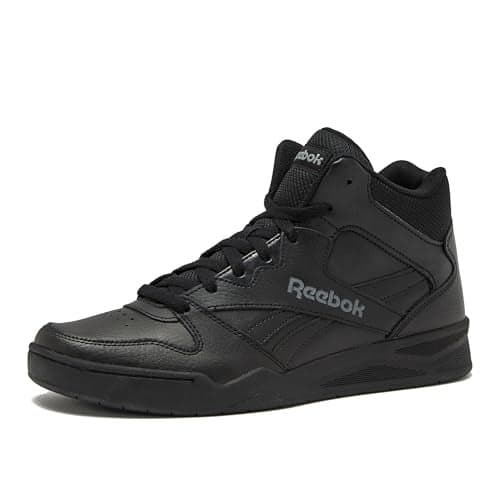 Reebok Royal BB4500 Hi2 High Top Sneakers for Men, Black or White Mens Basketball Shoes, Medium or Wide Width Size 7 to 14 Athletic Mens Shoes, Black/Alloy, 15 Medium