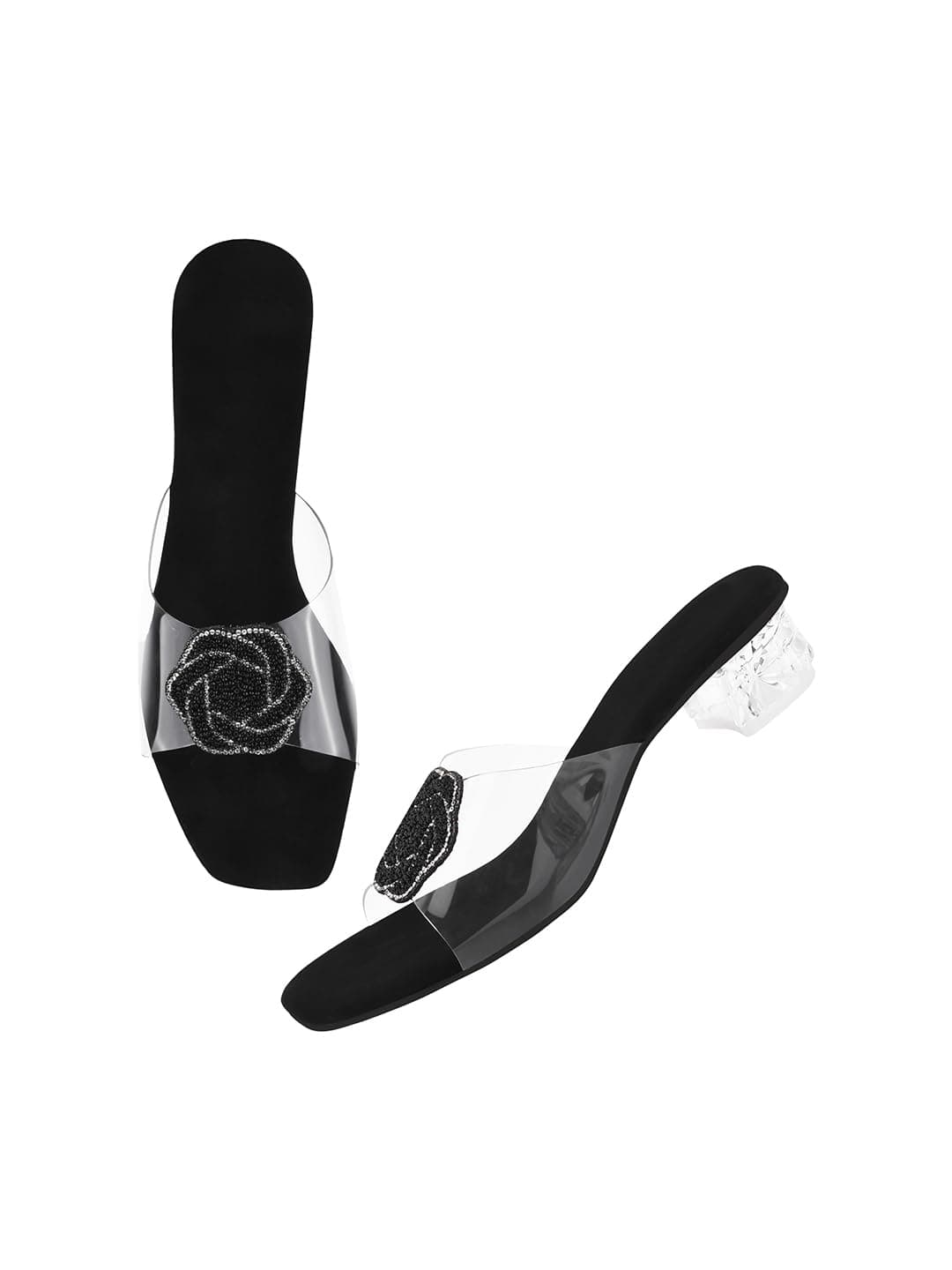 SilverArrow Womens Breezy Cove Black Heeled Sandal_3 UK (4nahl1131)