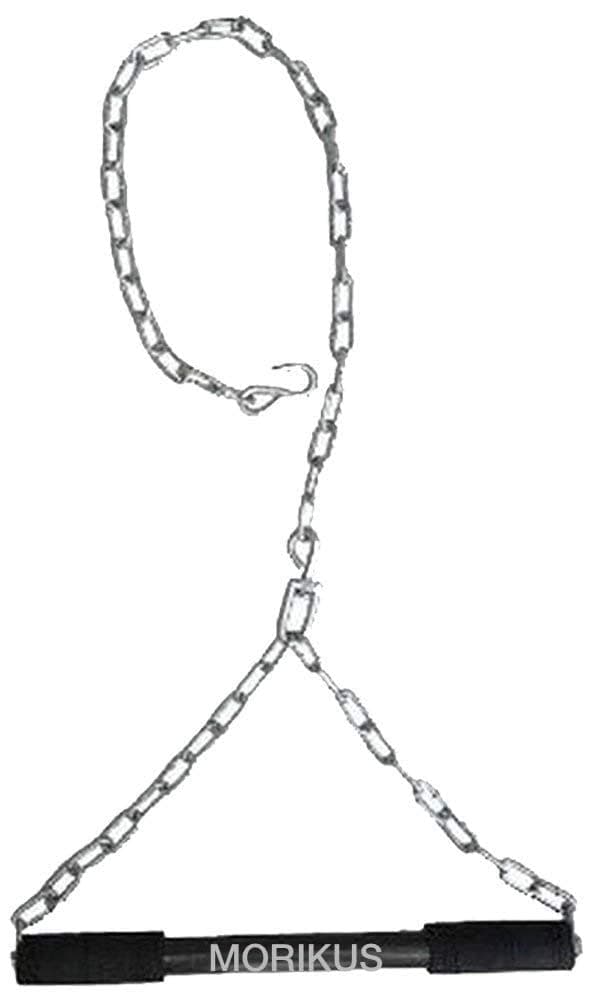 MORIKUS Chin up Bar, Steel Chin Up, Sangal Rod with Chain Hanging Rod ChinUp Bar, Height Increaser and Pull Exercise with Heavy Chain Rod and Foam Grip (6 FEET)
