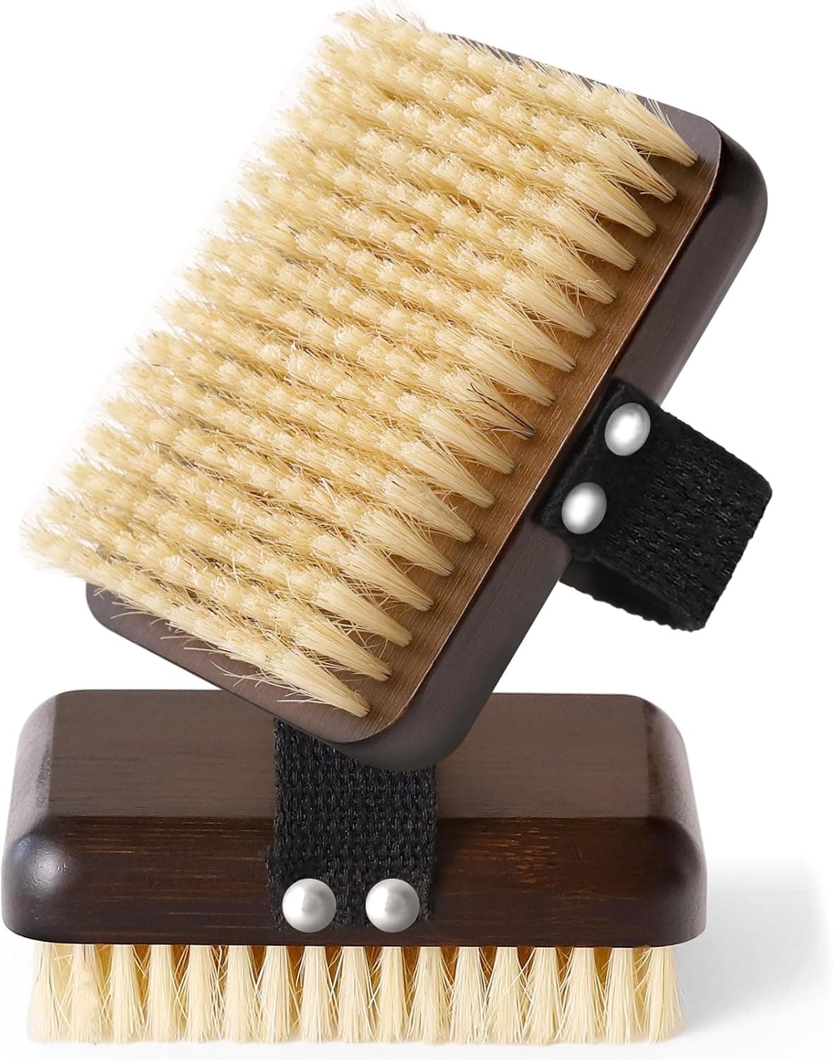Body Brush Lymphatic Drainage Azymi Bath Brush Natural Thick Bristles Exfoliates Dead Skin Detoxifies Improves Blood Circulation SpaGrade Dual Use DryWet Brush 1 Pack