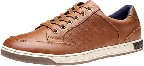 Jousen Men's Casual Shoes Memory Foam Casual Sneakers for Men (A81Q02 Brown 11)