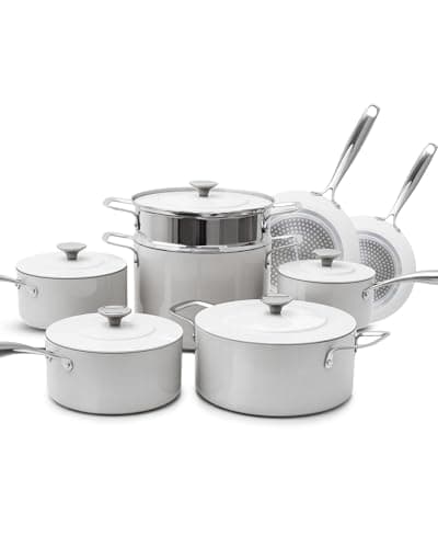 Nuwave Lux 13-Piece Premium Cookware Collection, Next-Generation G11 Duralon Blue Ceramic Nonstick, Ultra Durable, PFAS-Free, Lightweight & Works on All Cooktops