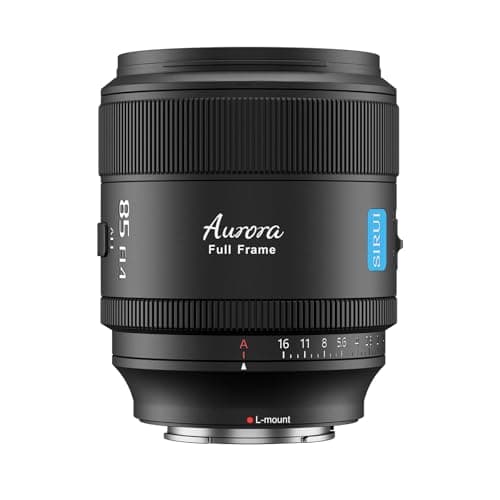 SIRUI Aurora 85mm F14 Full Frame Auto Focus Lens Telephoto Prime Portrait Lens for L Mount Cameras Black
