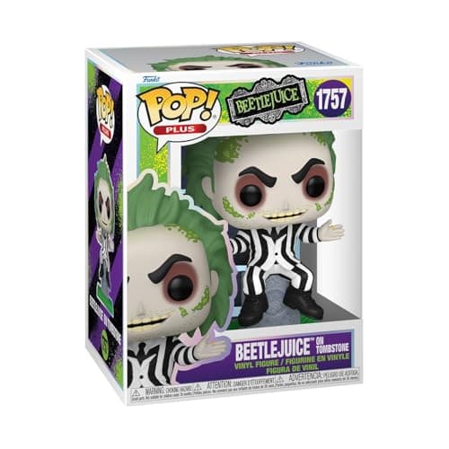Funko Pop Plus Beetlejuice Beetlejuice on Tombstone Collectable Vinyl Figure Gift Idea Official Merchandise Toys for Kids Adults Comedy Fans Model Figure for Collectors and Display