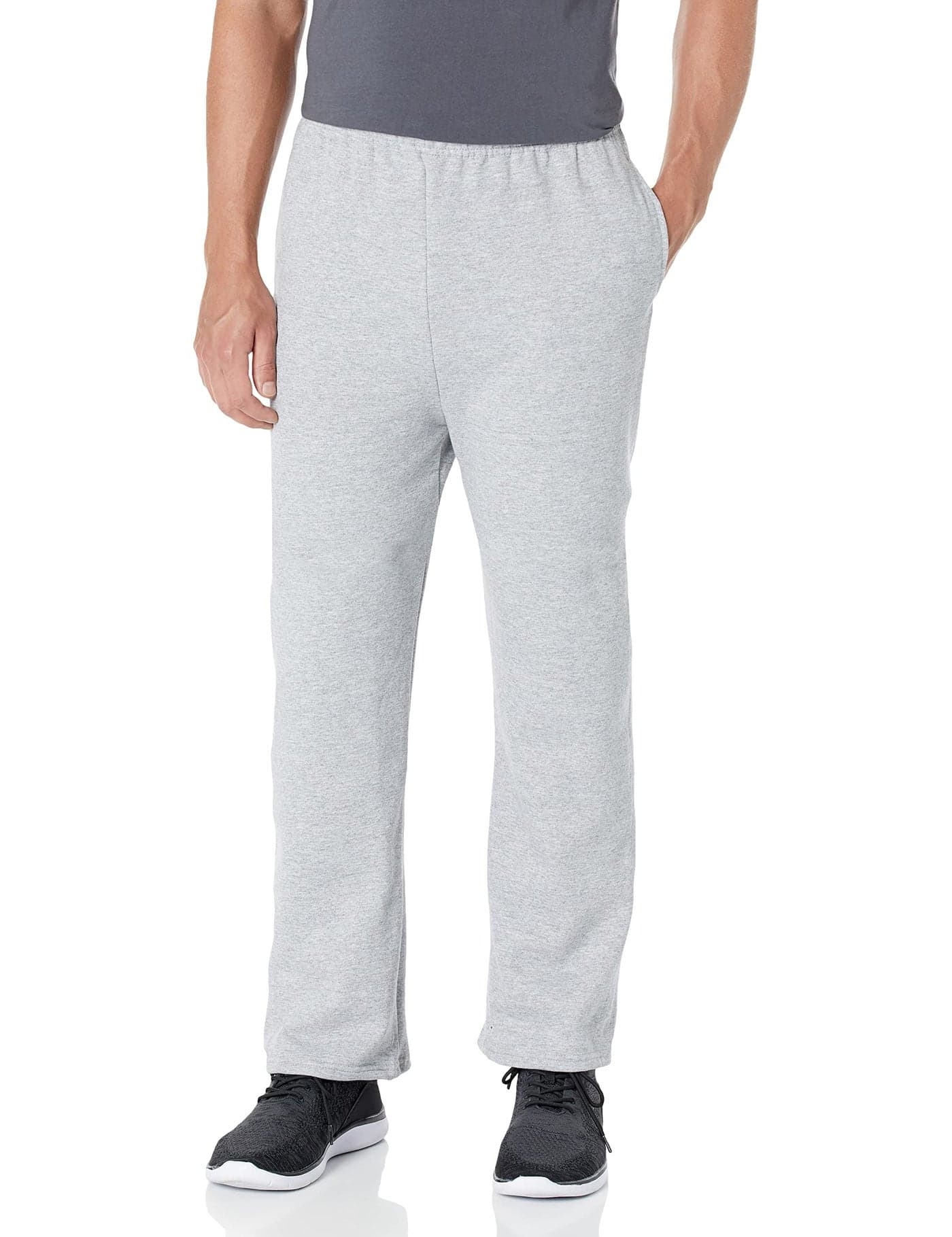 Jerzees Men's Fleece Sweatpants, Light Grey Heather, Large