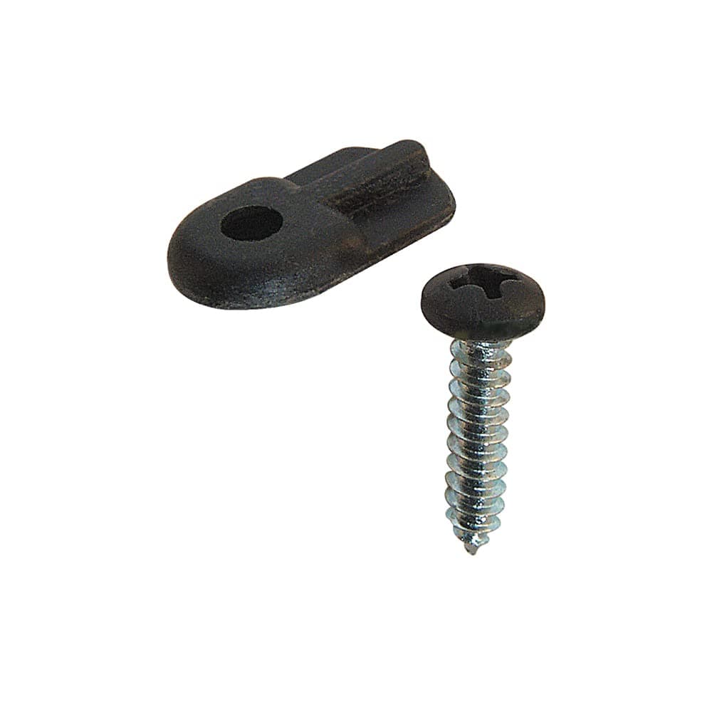 PrimeLine PL 7906 Flush Screen Clips with Screws Plastic Black 12 Pack
