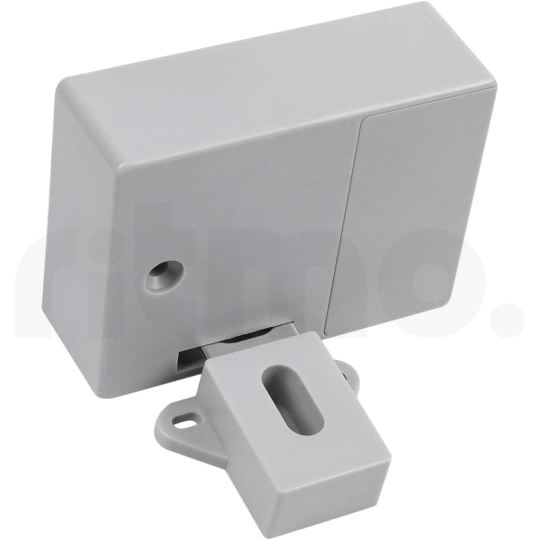 Ritmo Electronic Cabinet Drawer Lock with ID Key Card No Drilling for Home Cupboard Office Hotel Locker ABS Magnetic Card Induction Lock Invisible Single Open Cabinet Door Lock