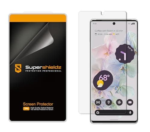 Supershieldz (2 Pack) Designed for Google Pixel 6 Pro Screen Protector, High Definition Clear Shield (TPU)