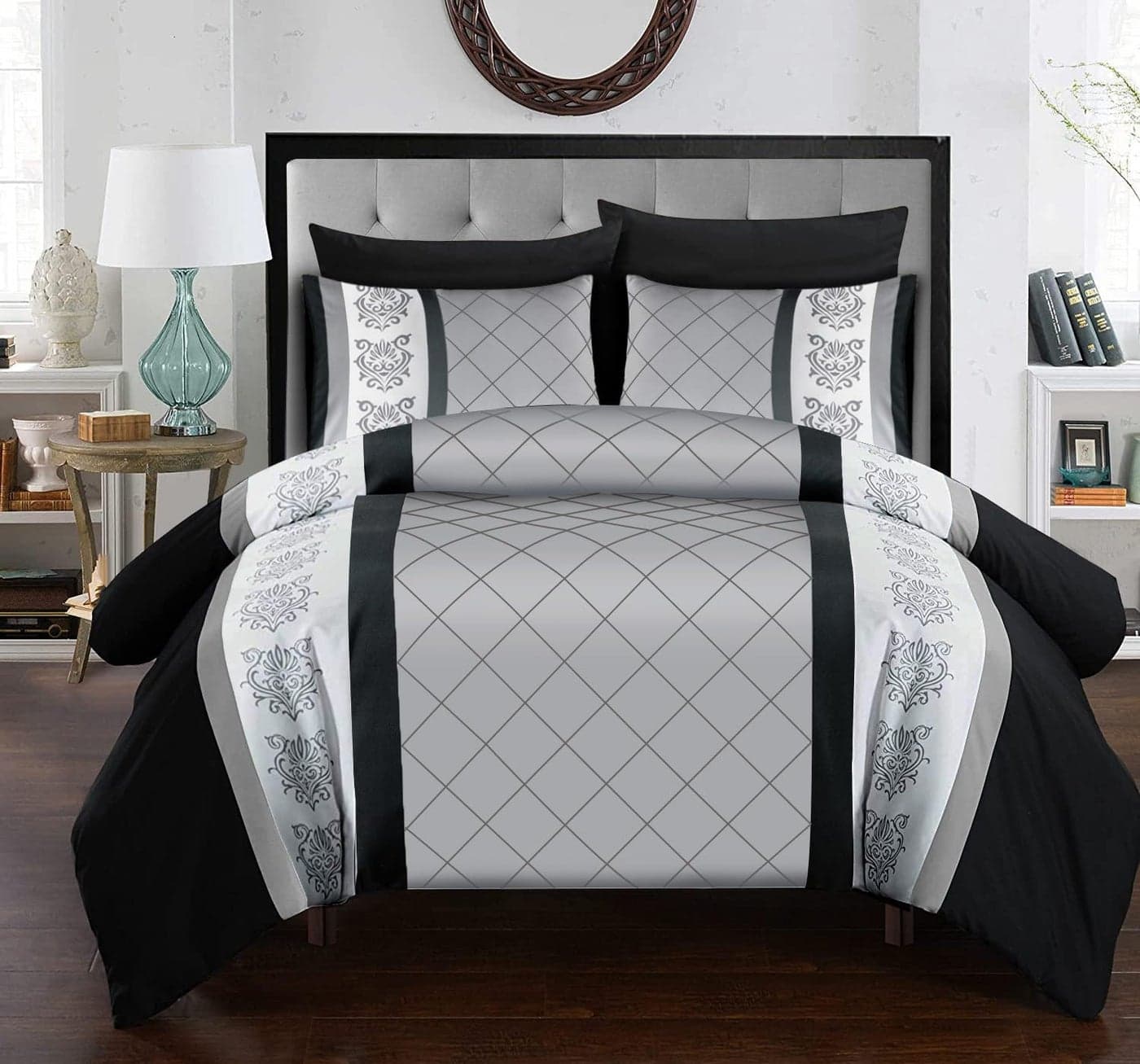Lazzaro King Size Duvet Cover Sets Premium Microfiber Kingsize Duvet Cover Sets 230 x 220 cm 3 PCs Ultrasoft Hypoallergenic Reversible Quilt Cover Bedding Set With Zipper Closure