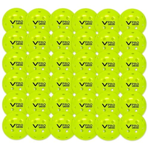 Vulcan VPRO Flight Outdoor Pickleball Official Ball of The PPA Tour HiVis Yellow 36Pack