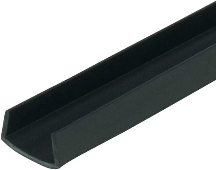Outwater Plastics Black 12 Styrene Plastic UChannelCChannel 36 Inch Lengths Pack of 4
