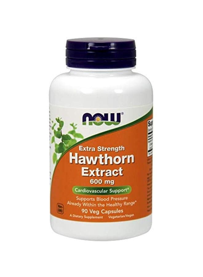 Hawthorn Extract 600 mg Dietary Supplement - 90 Capsules