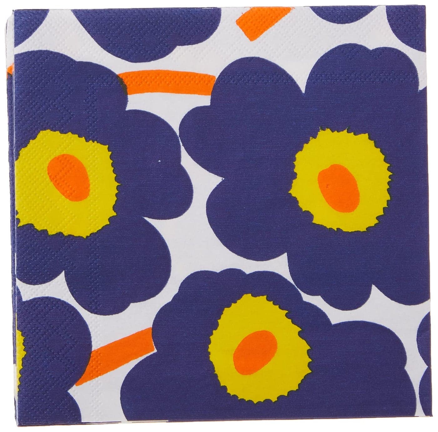 IHR Ideal Home Range Cocktail Napkins Marimekko Disposable 3Ply Paper Party Napkin Pack 5 x 5 Unikko Dark Blue 20Count