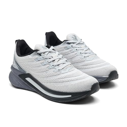 ASIAN Powerplay-25 Men's Running Shoes | Knit Mesh Upper Lightweight Shoes | Memory Foam Technology | Premium Athletic Sneakers for Sports & Gym