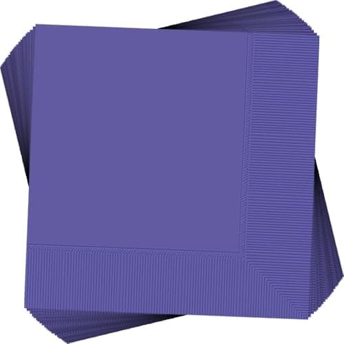 New Purple 2-Ply Dinner Napkins - 8" (Pack Of 40) | Vibrant & Durable Paper For Parties, Events & Everyday Use