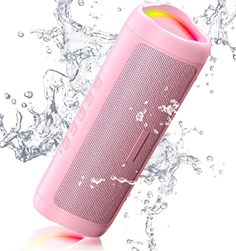 BolaButty Bluetooth Speaker Portable Wireless, IPX5 Waterproof, Up to 20H Playtime, TWS Pairing, BT5.3, for Home/Party/Outdoor/Camping/Beach Essentials, Birthday Gift (Pink)