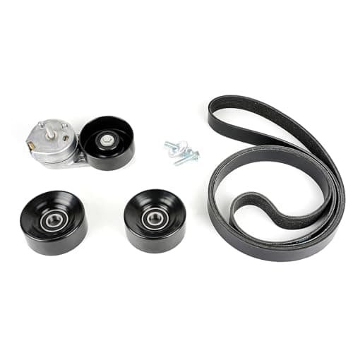 Baxzl Idler Pulley and Belt Tensioner Kit Serpentine Belt Kit for Ford F250 F350 F450 F550 Super Duty 2008 2009 2010 6.4L V8 DIESEL Replaces 90K-39051 90K39051 K080865HD 8PK2200 39051 36354 36492
