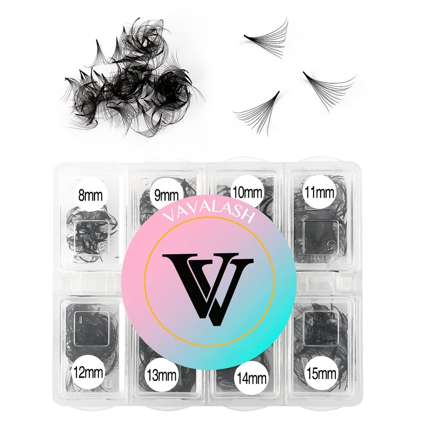 VAVALASH 600 Fans Premade Fans Eyelash Extensions 5D 6D 7D 8D 10D 12D 14D 16D 24D Premade Lash Fans 815mm Mixed Length Promade Loose Fans Thin Base Premade Volume Lash Extension12D005D815mm