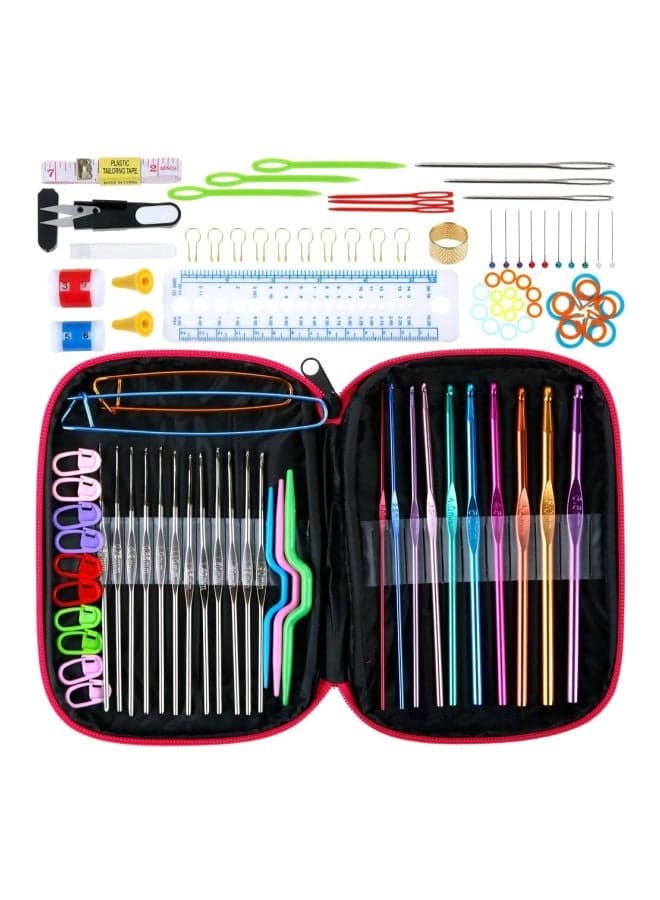 100-Piece Crochet Weaving Tool Kit Multicolour