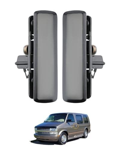Metal Exterior Door Handle Set Pair Compatible with 19852005 Chevy Astro GMC Safari Van Outside Front Left Driver Right Passenger Side OE 77192 77193 GM1310108 GM1311108 Outer Handle