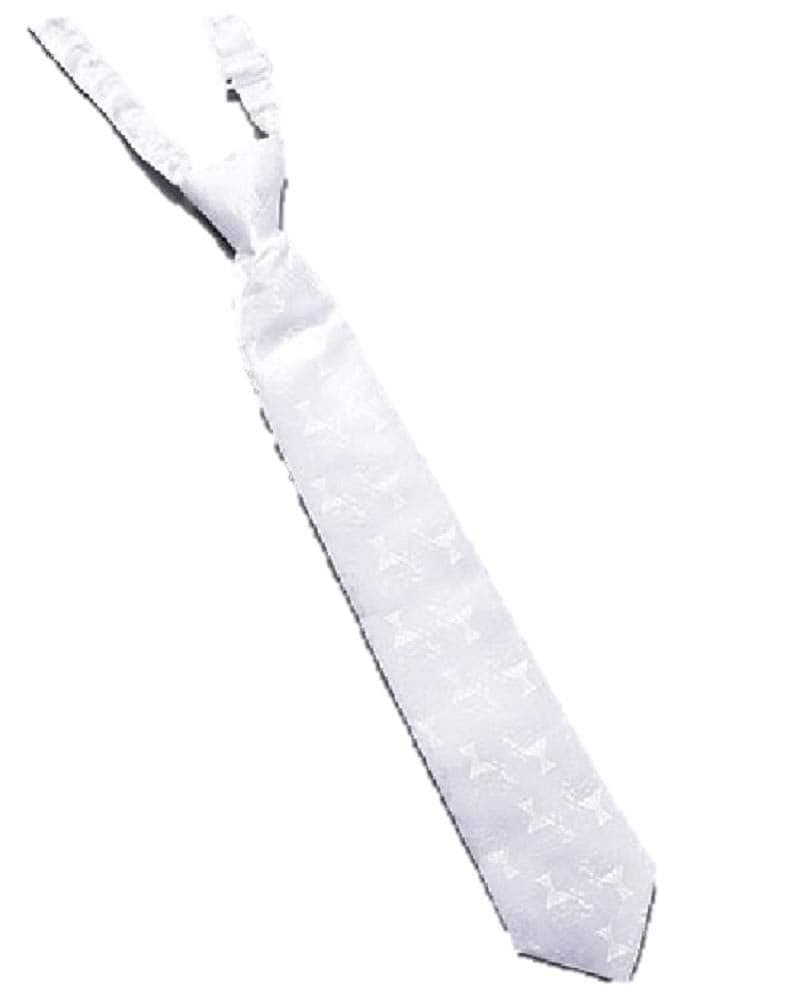 Boys First Communion Tie Ties in White 13" Adjustable