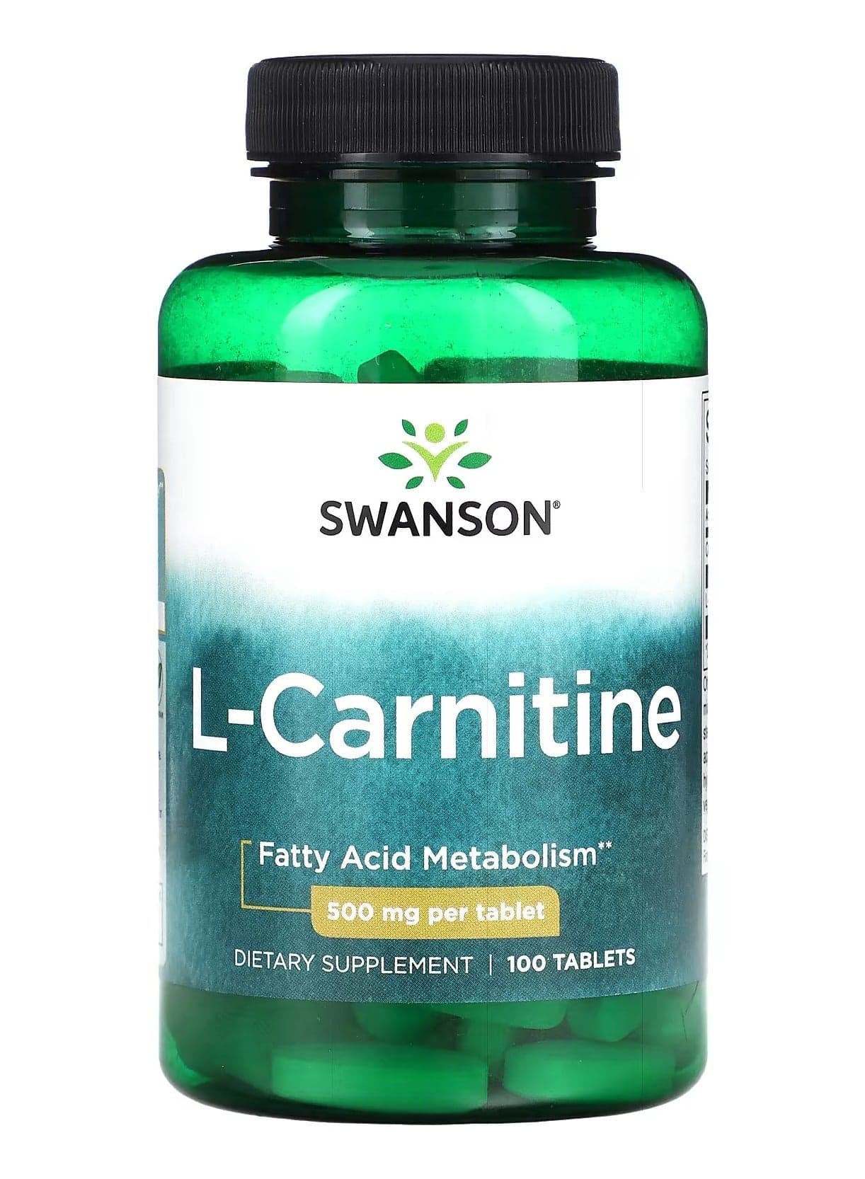 Swanson, L-Carnitine, 500 mg, 100 Tablets