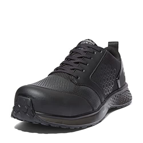 Timberland PRO Men's Reaxion Composite Safety Toe Industrial Athletic Work Shoe, Black/Grey, 11.5M
