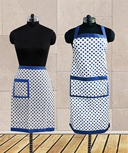 Dekor Work Polka Dot Apron Combo. (Pack of 2 Pc)