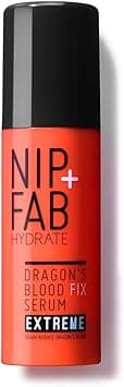 Nip Fab Dragons Blood Fix Plumping Serum Extreme for Face with Hyaluronic Acid Cactus Flower ProAging Hydrating Moisturizing for Fine Lines and Wrinkles 50 ml
