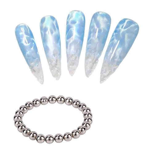 40 Pcs Cat Eye Nail Magnet Balls Round Magnetic Beads Nails Strong Magnetic Tool for Cat Eye Gel Polish DIY 3D Nail Art Accessories for Salon and Home Use