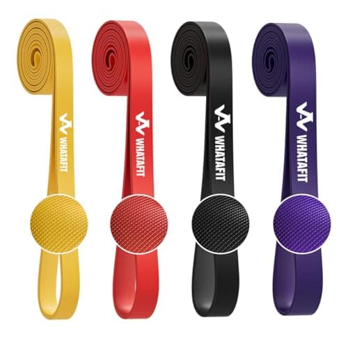 WHATAFIT Resistance Bands, Pull Up Assistance Bands, Exercise Bands, Workout Bands Set for Men and Women Home Fitness, Body Stretching, Strength Training, Physical Therapy