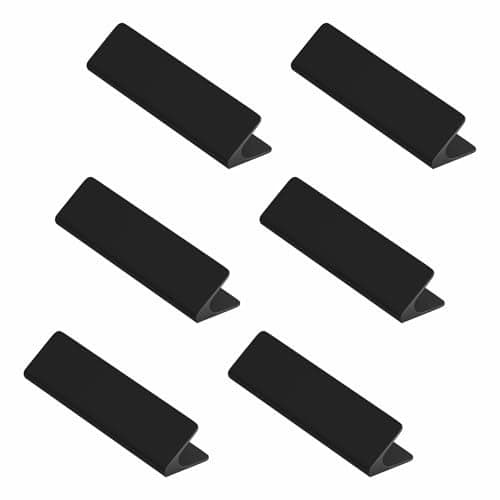 LAPO 6 Piece Cabinet Knobs – Drawer Knobs for Kitchen, Cupboards & Dressers (Material-Aluminum, Black Finish)