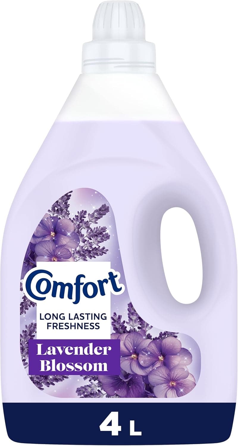 COMFORT Fabric Softener, Lavender Blossom, 4L - Long Lasting Freshness & Soft Clothes