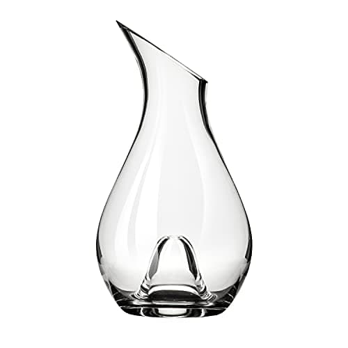 True Centerpiece Tabletop Clear Glass Decanter, Modern Carafe for Red and White Wine, Elegant Glass Pitcher for Wedding Gifts, Birthday Gifts, Home Bar Accessories, 50 oz (1.5 L), Set of 1