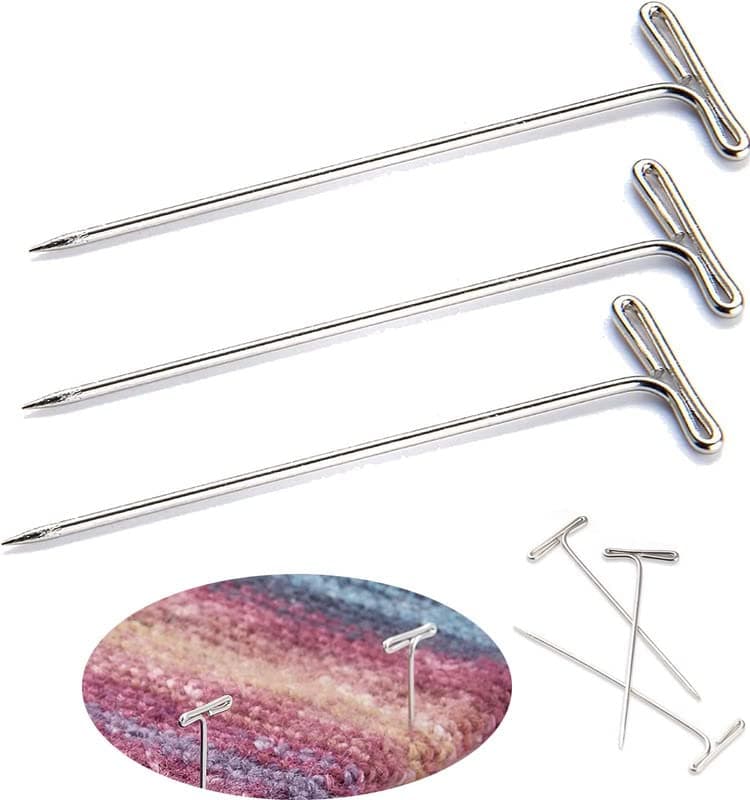 DIY Crafts 1000 Pcs Silver Color As Image Strong Stainless Steel TPins for Blocking Knitting Sewing Choice Units 15 Inch Pin Needles Comes with Hinged Reusabl 1000 Pcs Silver Color