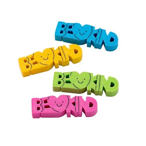 Fun Express Be Kind Word Erasers Stationery 24 Pieces Multicolor