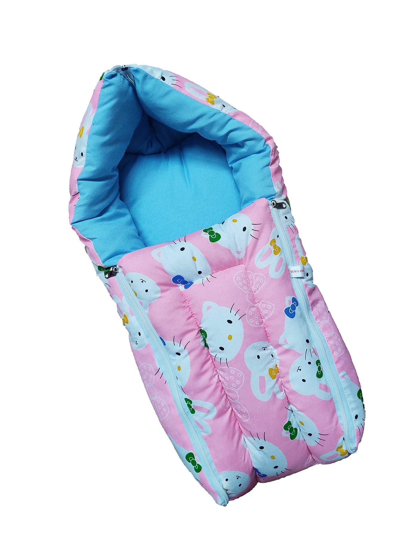 Baby Desire 2 in 1 Baby's Sleeping and Carry Bag (0-3 Months) (Pink Kitty)