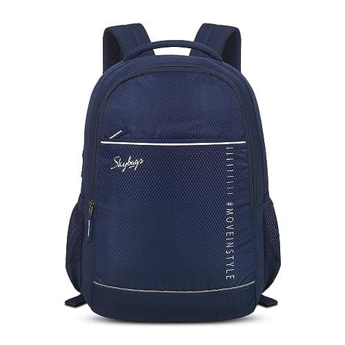 Skybags Ikon 01 22 Litre Casual College Standard 4 Compartment Backpack Blue