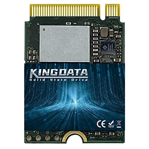 KINGDATA 512GB M2 2230 NVMe PCIe SSD Gen 40X4 Internal Solid State Drive Compatible with PS5 Steam Deck Microsoft Surface Ultrabook Laptop Desktop 512GB M2 2230 NVMe 40