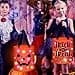 Halloween Trick or Treat Bags Candy Bucket Basket Decoration Light Up Ghost Sweet Bags Multipurpose Reusable Goody Buckets for 2026 Halloween Party Decor Supplies Favors Gifts 1 Pack